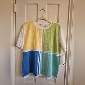 Alfred Dunner Summer Wind Sweater Top